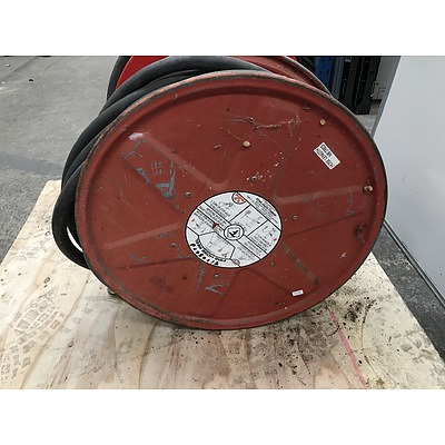 Decommissioned Fire Hose Reels -Lot Of Two