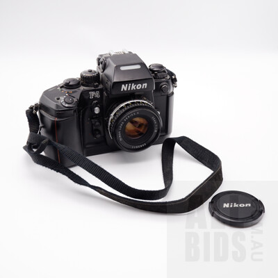 Nikon F4 SLR Camera with Series E 50mm 1:1.8 Lens
