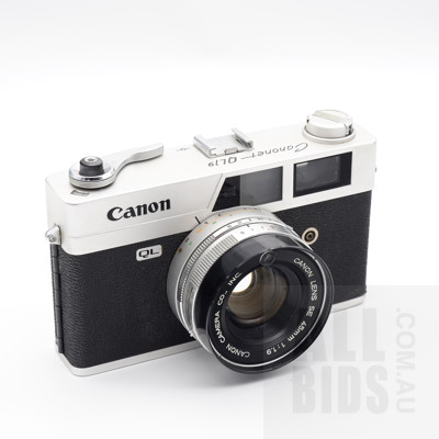 Canon Canonet QL19 35mm Camera with SE 45mm 1:1.9 Lens