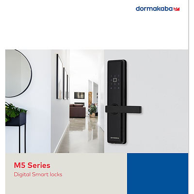 L18 - Dormakaba M5 Smart Series - Digital Smart lock in silver and black 