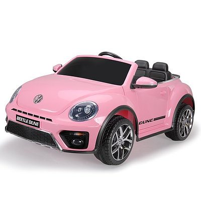 L36 - Volkswagen miniature Pink Beetle ride on -electric car