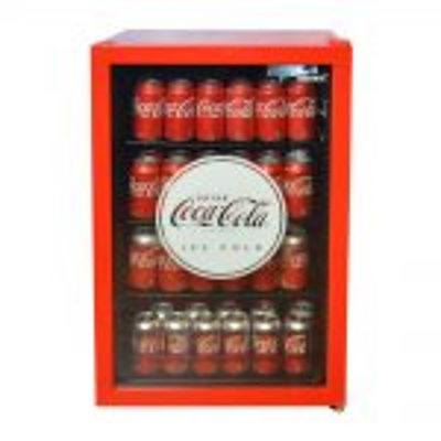 L48 - Husky Red Coca Cola glass door bar fridge (118L) 
