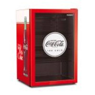 L48 - Husky Red Coca Cola glass door bar fridge (118L) 