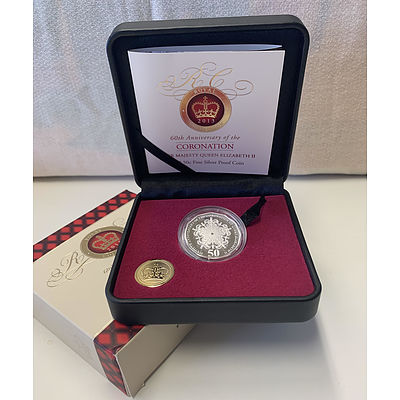 L64 - 60th Anniversary of Her Majesty Queen Elizabeth II Coronation Limited Edition 50c Coin