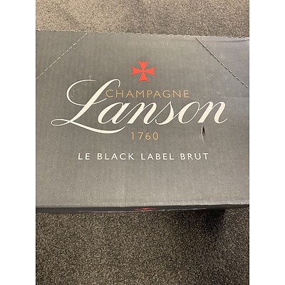 L71 - Six bottles of Champagne Lanson 1760 Le Black Label Brut 
