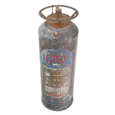 Vintage Quell Mark II Copper Fire Extinguisher