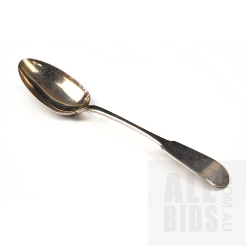 Victorian Sterling Silver Spoon, Glasgow, JC, 1841, 69g