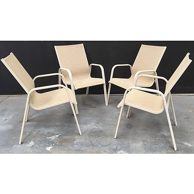 Outdoor Garden Chairs - Lot Of Four