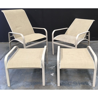 Outdoor Garden Furniture Including Recliners, Chairs And Stools