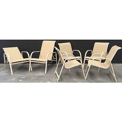 Outdoor Garden Furniture Including Recliners And Chairs - Lot Of 6