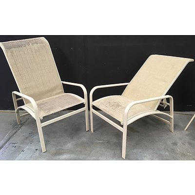 Outdoor Garden Furniture Including Recliners And Chairs - Lot Of 6