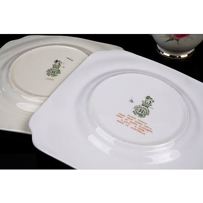 Royal Doulton 'Glamis Thistle' and 'June Trios' (2)