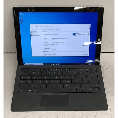 Microsoft Surface (1631) Pro 3 12-Inch 128GB Core i5 (4300U) 1.90GHz CPU 2-in-1 Detachable Laptop