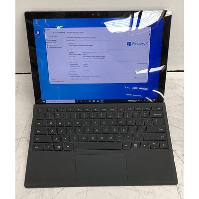 Microsoft Surface (1724) Pro 4 12-Inch 128GB Core i5 (6300U) 2.40GHz CPU 2-in-1 Detachable Laptop