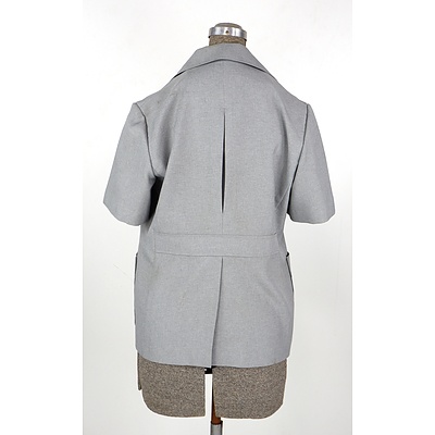 Vintage Burton Double Breasted Wool Jacket and Arcade Brand Short Sleeve Grey Safari Suit Jacket