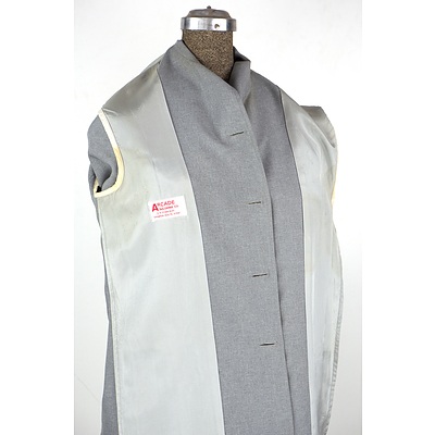 Vintage Burton Double Breasted Wool Jacket and Arcade Brand Short Sleeve Grey Safari Suit Jacket
