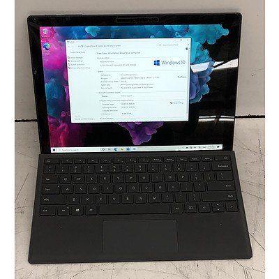 Microsoft Surface (1796) Pro 6 12-Inch 512GB Core i7 (8650U) 1.90GHz CPU 2-in-1 Detachable Laptop