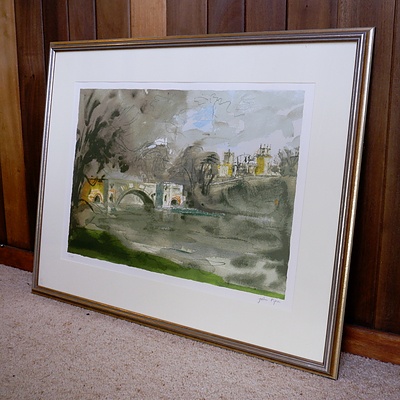 John Piper (British 1903-1992) Untitled, Limited Edition Lithograph 1/100