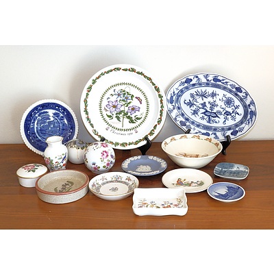Collection of China Including Portmeirion, Bunnykins, Jasperware, Villeroy and Boch, B & G Denmark and More