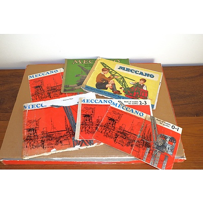Vintage Meccano Ocean Terminal Set with Vintage Meccano Instruction Booklets
