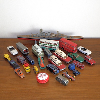Collection of Vintage Model Cars Including Lesney, Corgi and More and a Coca Cola Yo Yo