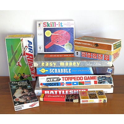 Collection of Vintage Board Games, Mostly Australian Including Mastermind, Scrabble and More