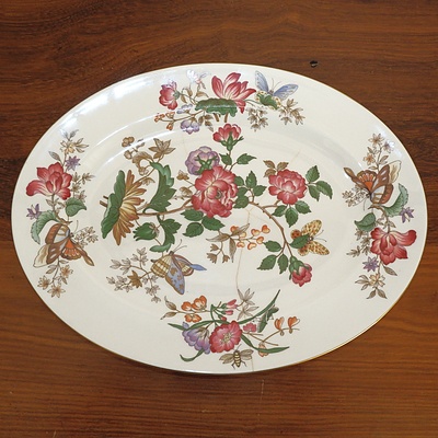 Wedgewood Charnwood Pattern Serving Tray with Old Staple Repairs