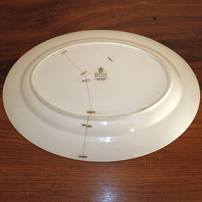 Wedgewood Charnwood Pattern Serving Tray with Old Staple Repairs