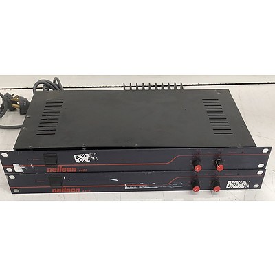 Neilson 4400 Two Channel Studio Amplifier - Lot of Two