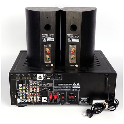 Pioneer VSX-521 Audio/Video Multi Channel Receiver and a Pair of Pioneer S-31B-LR-K Bookshelf Speakers
