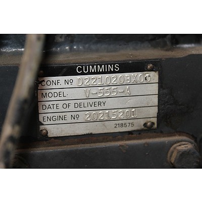 Cummins V-555-A Diesel V8 Truck Motor