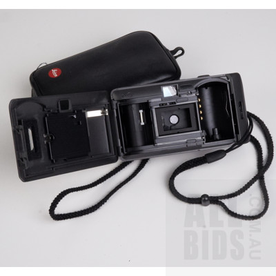 Vintage Leica Minilux Zoom Camera and Leica Elmar Mini Camera