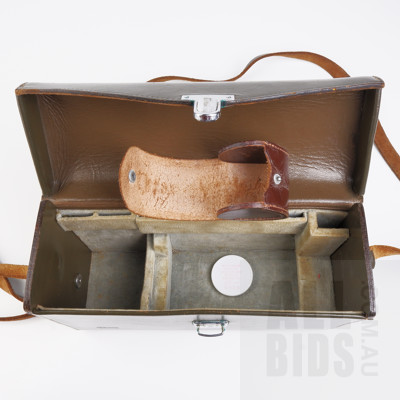 Assortment of Four Vintage Camera and Lens Cases, Including One Leather Case