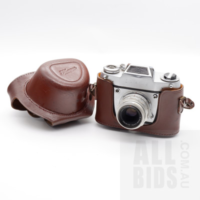 Vintage Ihagee Dresden EXA 11b Camera in Original Leather Case