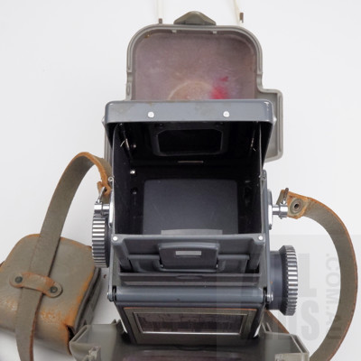 Antique Franke & Heidecke Rolleiflex DBP-DBGM Binocular Camera in Original Hard Cover Case