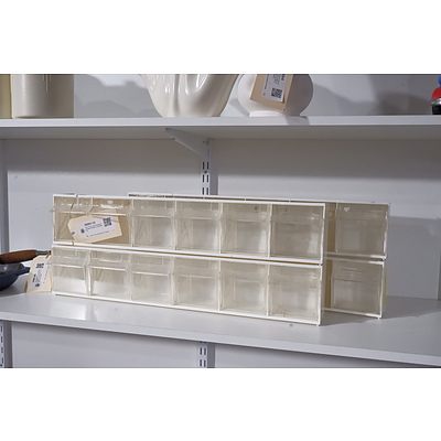 Set of Four Humi Hanging/Stackable Storage Compartments