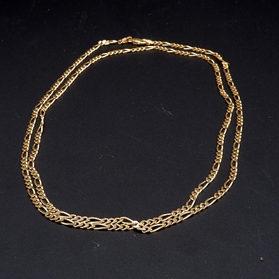 Italian 9ct Yellow Gold Curb Link Chain, 8g