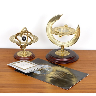 Franklin Mint Armillary Sphere and Compass