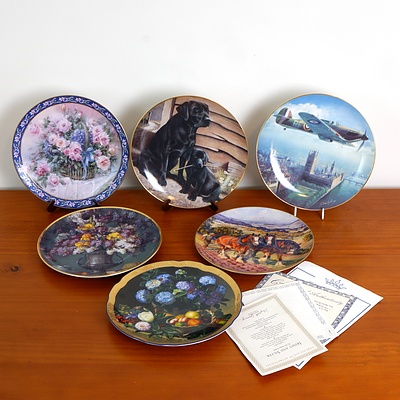 Collection of Limited Edition Collector Plates Including Franklin Mint and Bradford Exchange
