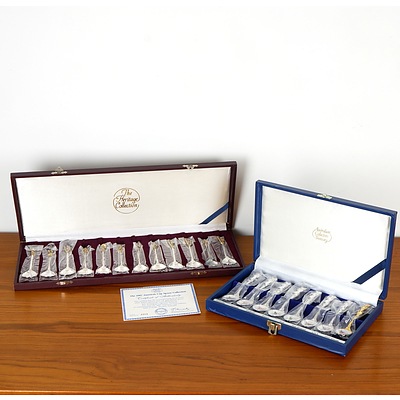 The Heritage Collection, 12 Celebrities of Tichborne Teaspoons and The Australian Collectors Society The 1987 Americas Cup Teaspoon Collection
