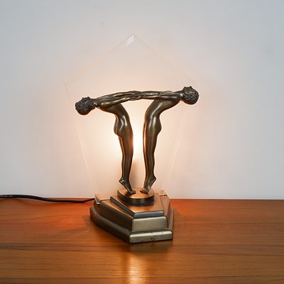 Contemporary Art Deco Style Table Lamp