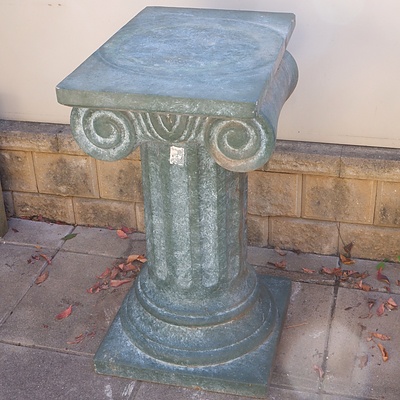 Painted Cast Composite Ionic Column Planter Stand