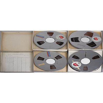 Vintage Revox B77 Stereo Reel to Reel Tape Recorder with Four Ampex metal tape Reels