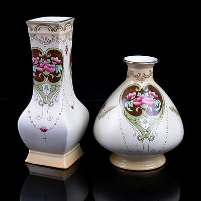 Two Vintage Shelley Vases