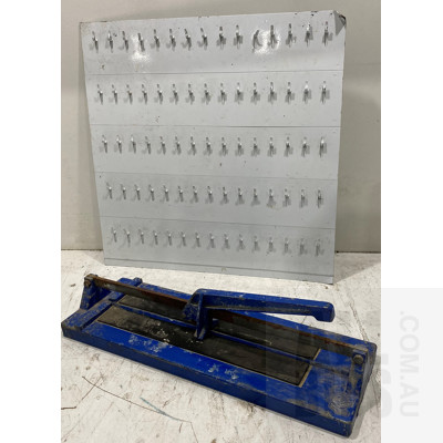 Tile Cutter and Key Hanging Board
