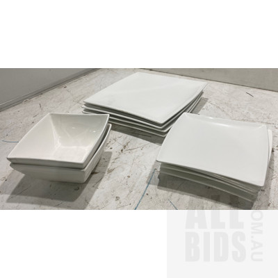 Assorted White Dining Set