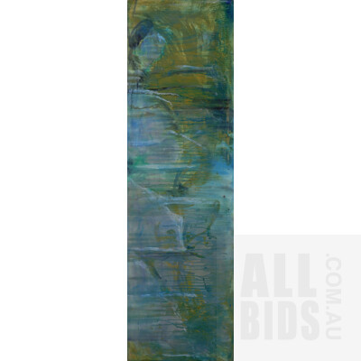 A Contemporary Oil on Canvas Painting,40 x 137 cm
