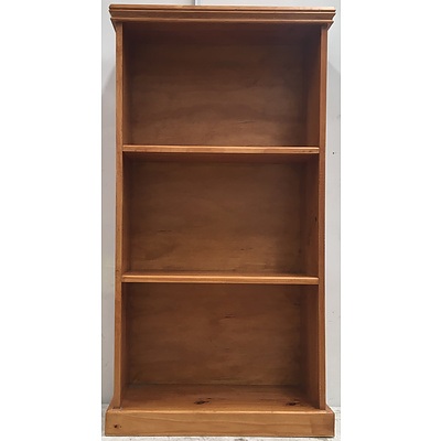 Pine Bookcase And Ready To Hang Decorative Mirror