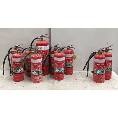 Assorted Fire Extinguishers - Lot of 10