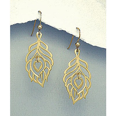 18ct Gold-Plated Sterling Silver Drop Earrings